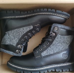 Like NewMen's Timberland Boots Size 8 Black *Rare*